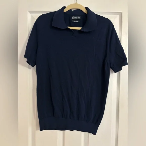 Italian Boutique Navy Men's Shirt - Picture 3 of 6